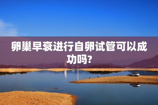 卵巢早衰进行自卵试管可以成功吗?