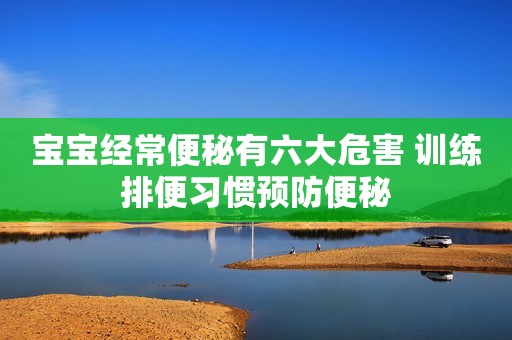 宝宝经常便秘有六大危害 训练排便习惯预防便秘