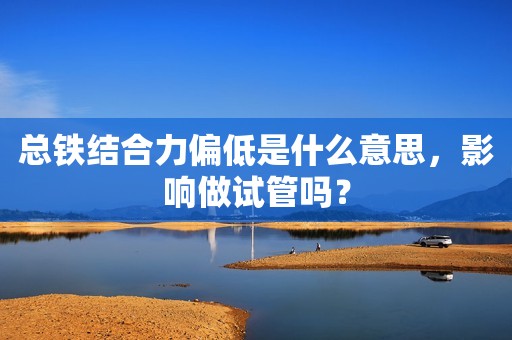 总铁结合力偏低是什么意思，影响做试管吗？