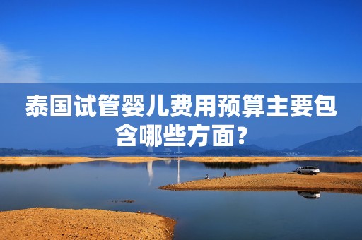 泰国试管婴儿费用预算主要包含哪些方面？