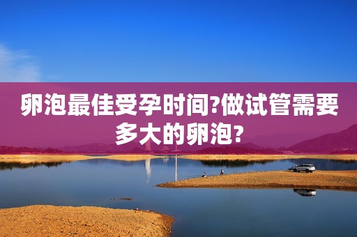 卵泡最佳受孕时间?做试管需要多大的卵泡?