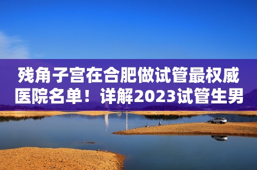 残角子宫在合肥做试管最权威医院名单！详解2023试管生男孩条件