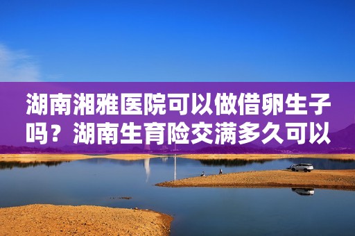 湖南湘雅医院可以做借卵生子吗？湖南生育险交满多久可以报销？