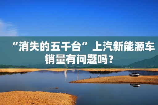 “消失的五千台”上汽新能源车销量有问题吗？