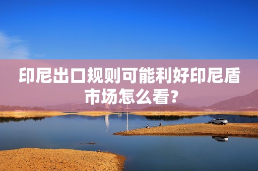 印尼出口规则可能利好印尼盾 市场怎么看？