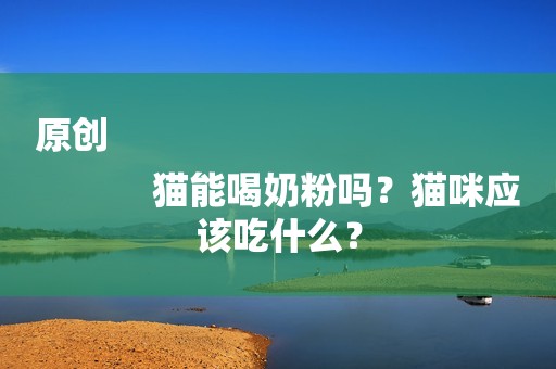 原创
            猫能喝奶粉吗？猫咪应该吃什么？