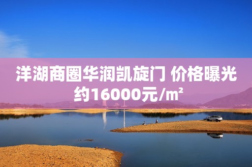 洋湖商圈华润凯旋门 价格曝光 约16000元/㎡