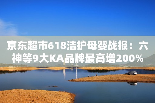 京东超市618洁护母婴战报：六神等9大KA品牌最高增200%，维达登顶家清KA品牌销量冠军