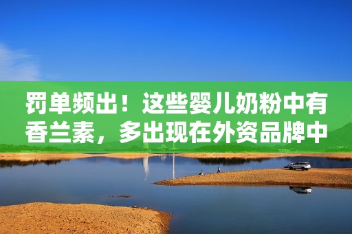 罚单频出！这些婴儿奶粉中有香兰素，多出现在外资品牌中长江日报2022-07-25 08:46