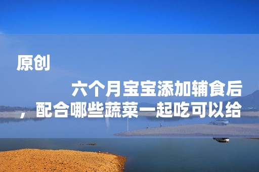 原创
            六个月宝宝添加辅食后，配合哪些蔬菜一起吃可以给宝宝提供营养？