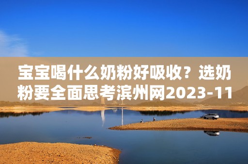 宝宝喝什么奶粉好吸收？选奶粉要全面思考滨州网2023-11-24 14:51湖北滨州网2023-11-24 14:51湖北