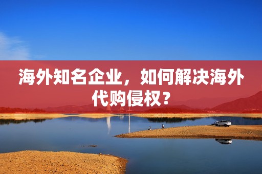 海外知名企业，如何解决海外代购侵权？