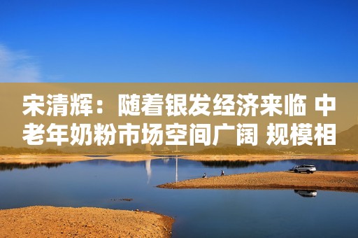 宋清辉：随着银发经济来临 中老年奶粉市场空间广阔 规模相当可观