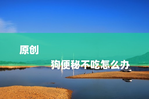 原创
            狗便秘不吃怎么办