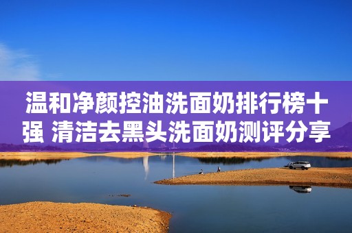 温和净颜控油洗面奶排行榜十强 清洁去黑头洗面奶测评分享