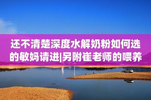 还不清楚深度水解奶粉如何选的敏妈请进|另附崔老师的喂养攻略