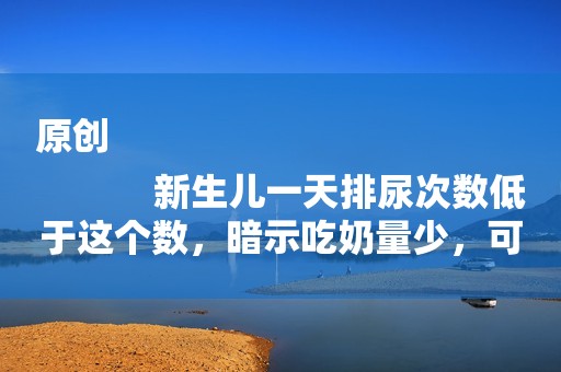 原创
            新生儿一天排尿次数低于这个数，暗示吃奶量少，可能会影响发育