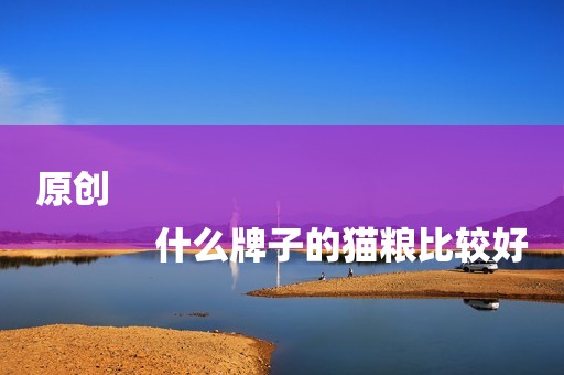 原创
            什么牌子的猫粮比较好