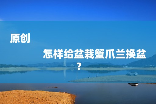 原创
            怎样给盆栽蟹爪兰换盆？