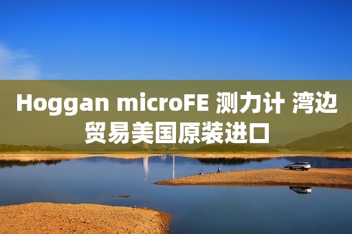 Hoggan microFE 测力计 湾边贸易美国原装进口