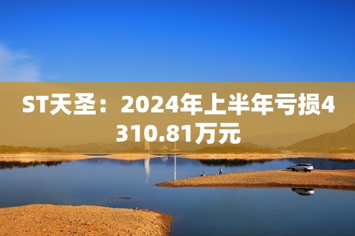 ST天圣：2024年上半年亏损4310.81万元